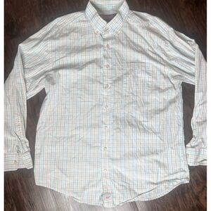 Vineyard Vines Shirt Mens L Pastel Plaid Spring Coastal Preppy Easter Button Dow
